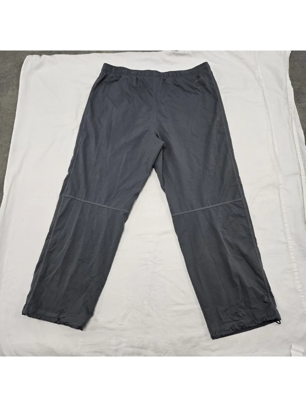 Men's LARGE Nike Dri-Fit Training Pants Cool Grey Pockets Adjustable 377786-064